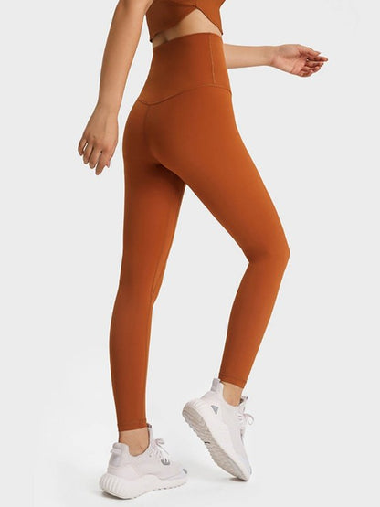 Feel Like Skin Elastic Waistband Yoga Leggings Activewear LoveAdora