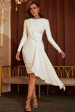Load image into Gallery viewer, Long Sleeve Cascading Detail Bandage Dress