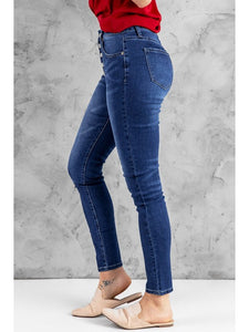 What You Want Button Fly Pocket Jeans Denim Jeans LoveAdora