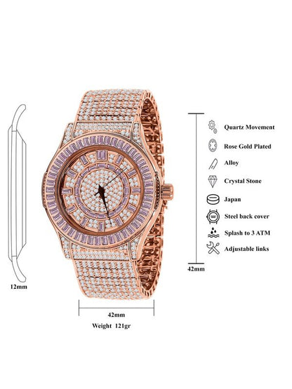 GALLANT Steel CZ Watch | 51103346 Watches LoveAdora