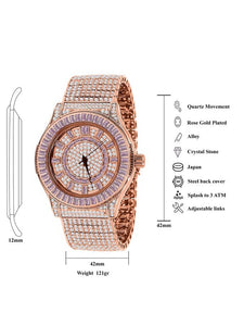 GALLANT Steel CZ Watch | 51103346 Watches LoveAdora