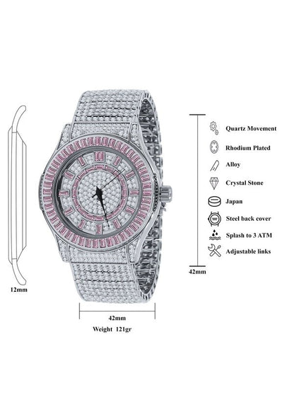 GALLANT Steel CZ Watch | 5110337 Watches LoveAdora