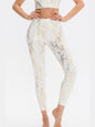 Snakeskin Elastic Waistband Yoga Leggings Activewear LoveAdora