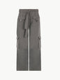 Belted Wide Leg Cargo Jeans Pants LoveAdora