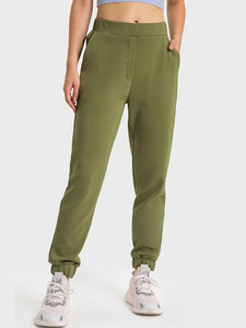 Pull-On Joggers with Side Pockets Activewear LoveAdora