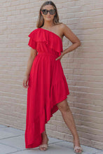 Load image into Gallery viewer, One-Shoulder Asymmetrical Dress