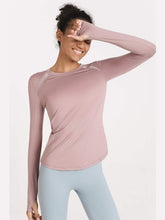 Load image into Gallery viewer, Quick-Dye Curved Hem Sports Top Activewear LoveAdora