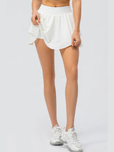 Load image into Gallery viewer, Layered Athletic Skort with Pockets Activewear LoveAdora