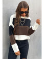 Longing For Fall Color Block Sweater Sweaters, Pullovers, Jumpers, Turtlenecks, Boleros, Shrugs LoveAdora