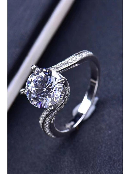 Keep Your Eyes On Me 3 Carat Moissanite Ring Ring LoveAdora