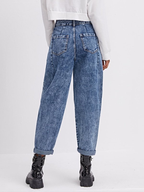 Find Your Place High-Rise Mom Jeans Denim Jeans LoveAdora