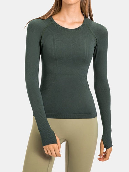 Long Sleeve Fitness T-shirt Activewear LoveAdora