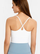 Load image into Gallery viewer, Crisscross Back Scoop Neck Sports Cami Activewear LoveAdora