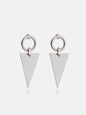 Stainless Steel Triangle Dangle Earrings Earrings LoveAdora