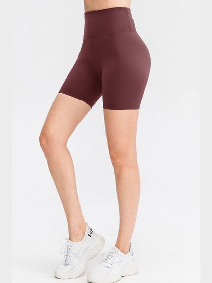 High Waist Biker Shorts with Pockets Activewear LoveAdora