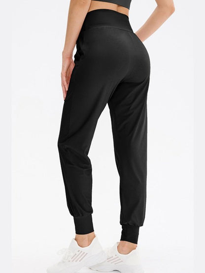 High Waist Joggers with Pockets Activewear LoveAdora