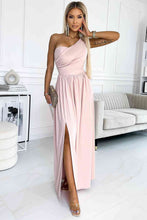 Load image into Gallery viewer, One-Shoulder Slit Maxi Dress