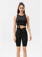 Feel Like Skin Crisscross Waist Biker Shorts Activewear LoveAdora