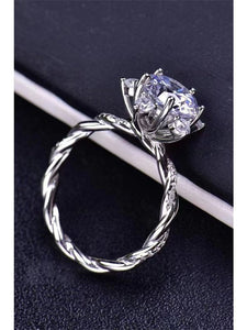 3 Carat Moissanite Twisted Ring Ring LoveAdora