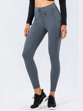 Load image into Gallery viewer, Drawstring Sports Leggings with Side Pockets Activewear LoveAdora