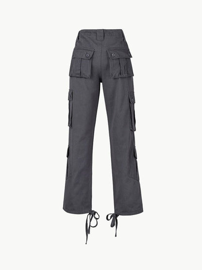 Ankle-Tie Cargo Pants Pants LoveAdora