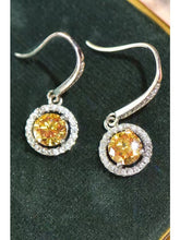 Load image into Gallery viewer, 18K Platinum-Plated Moissanite Drop Earrings Earrings LoveAdora