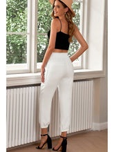 Load image into Gallery viewer, Drawstring Paperbag Waist Cropped Joggers Pants LoveAdora