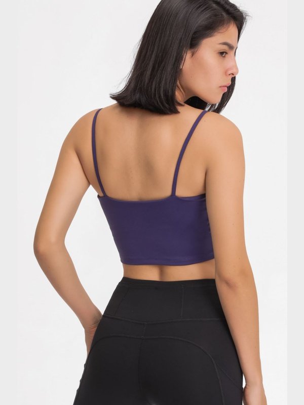 Feel Like Skin Scoop Neck Sports Cami Activewear LoveAdora