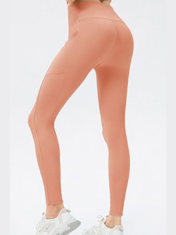 Highly Stretchy Crossover Waist Yoga Leggings Activewear LoveAdora