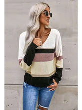 Load image into Gallery viewer, Colorblock Drop Shoulder Sweater Sweaters &amp; Hoodies LoveAdora