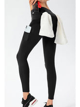 Load image into Gallery viewer, Drawstring Exposed Seam Sports Leggings Activewear LoveAdora