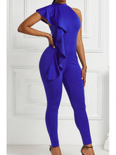 Load image into Gallery viewer, Asymmetrical Ruffled Halter Jumpsuit Jumpsuits &amp; Rompers LoveAdora