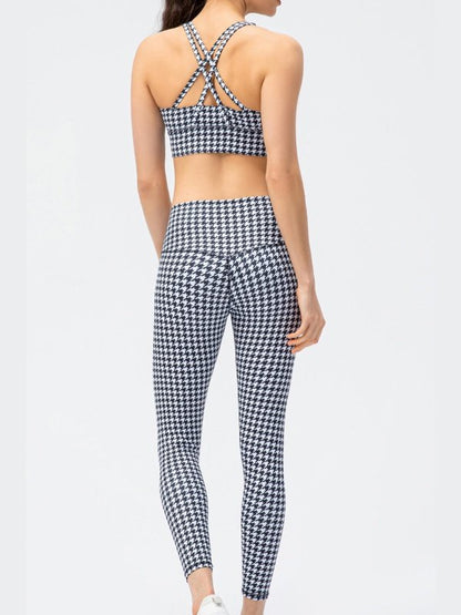 Printed High Waist Sports Leggings Activewear LoveAdora