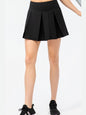 Plaid Pleated Athletic Skort with Pockets Activewear LoveAdora