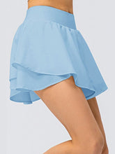 Load image into Gallery viewer, Layered Athletic Skort with Pockets Activewear LoveAdora