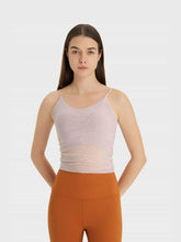 Load image into Gallery viewer, Ruched V-Neck Cropped Sports Cami Activewear LoveAdora