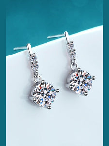 Moissanite Drop Earrings Earrings LoveAdora