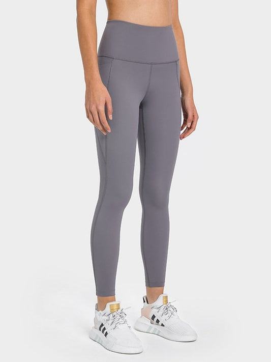 High Waist Ankle-Length Yoga Leggings with Pockets Activewear LoveAdora