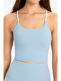 Crisscross Back Scoop Neck Sports Cami Activewear LoveAdora