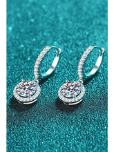 Load image into Gallery viewer, Moissanite Round-Shaped Drop Earrings Earrings LoveAdora
