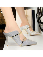Load image into Gallery viewer, Gold Sequin Pumps Heels LoveAdora