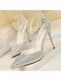 Shiny Rhinestones High Heels Ladies Shoes Women Pumps Stiletto Sandals Heels LoveAdora