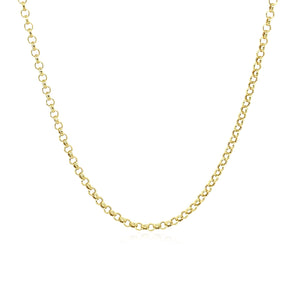 10k Yellow Gold Rolo Chain 1.9mm