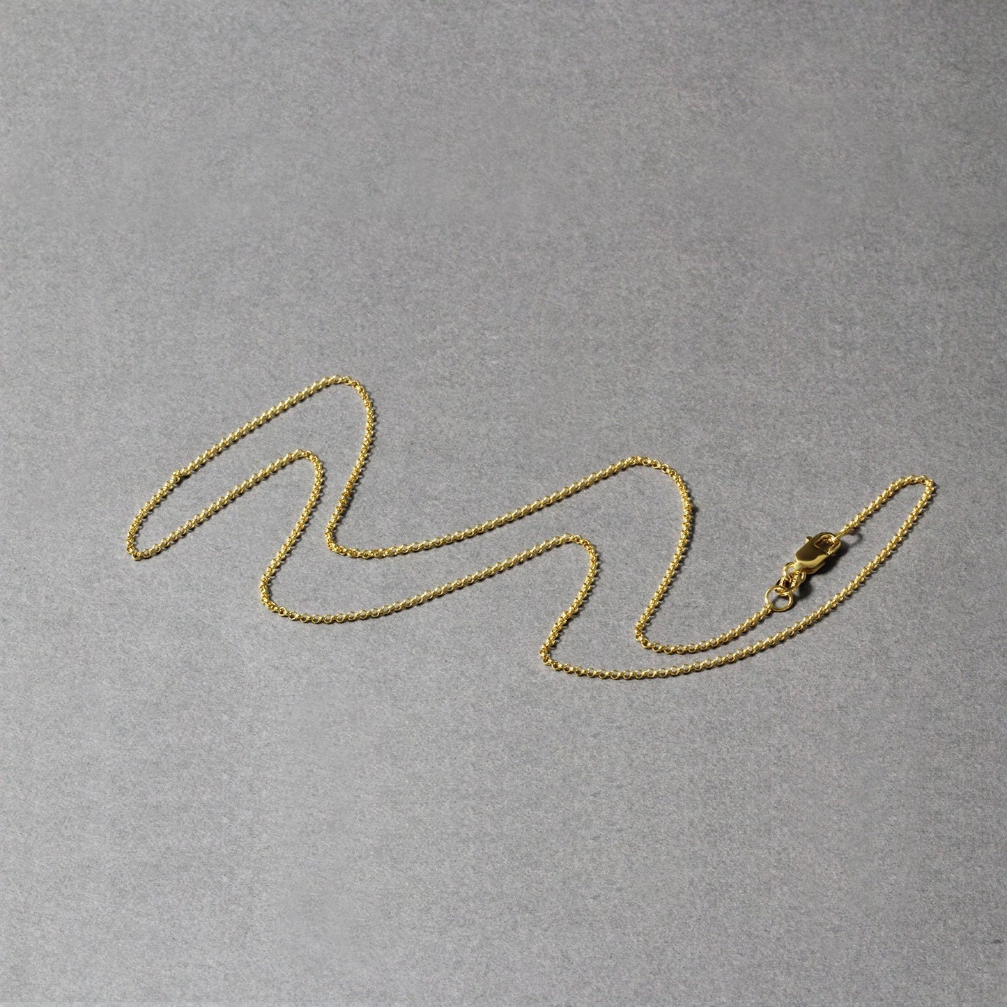14k Yellow Gold Diamond Cut Rolo Chain 1.1mm