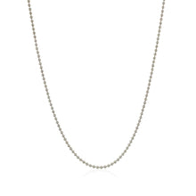 Load image into Gallery viewer, Sterling Silver Rhodium Plated Bead Chain 1.2mm
