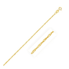 Load image into Gallery viewer, 10k Yellow Gold Singapore Anklet 1.5mm