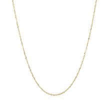 Load image into Gallery viewer, 14k Yellow Gold Singapore Chain 0.8mm