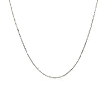 Load image into Gallery viewer, Sterling Silver Rhodium Plated Box Chain 0.7mm