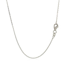 Load image into Gallery viewer, Sterling Silver Rhodium Plated Cable Chain 0.8mm