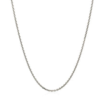 Load image into Gallery viewer, Sterling Silver Rhodium Plated Cable Chain 1.4mm